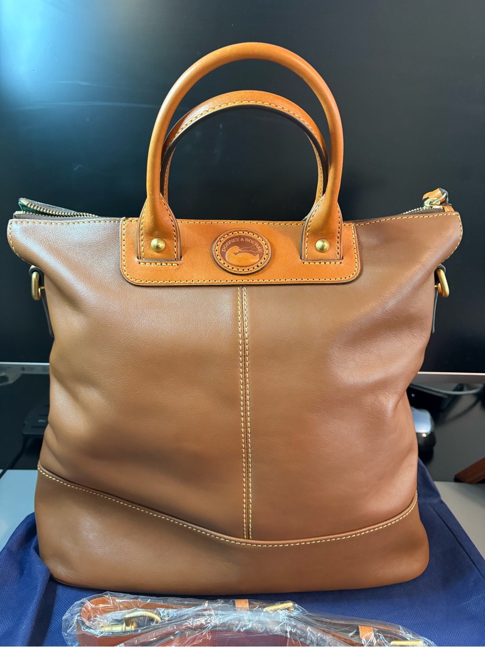 Dooney & Bourke Convertible Shopper in British Tan